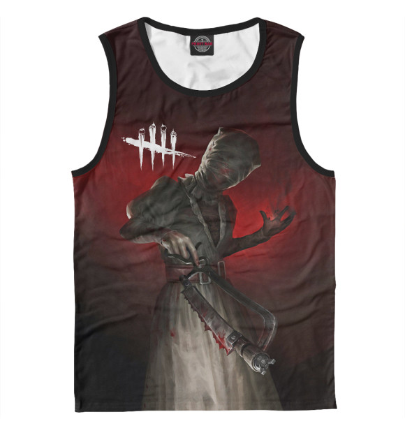 Мужская майка с притом Dead by Daylight цвета Белый Мужская майка с изображением Dead by Daylight цвета Белый