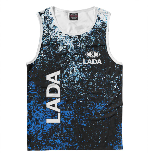 Майка для мальчика с изображением Lada цвета Белый