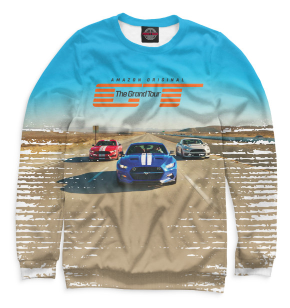 Женский свитшот с изображением The Grand Tour цвета Белый