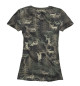 Женская футболка Вязаный камуфляж с неприличными оленями