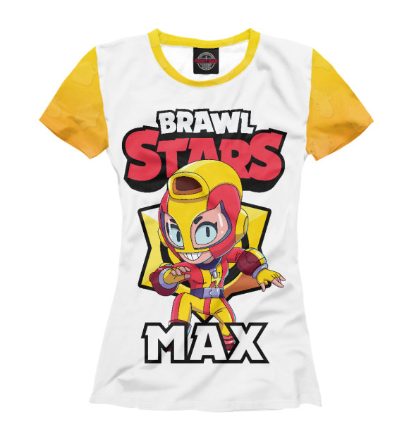 Футболка для девочек с изображением Brawl stars цвета Белый