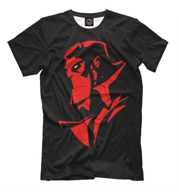 Мужская футболка с изображением Hellboy цвета Черный