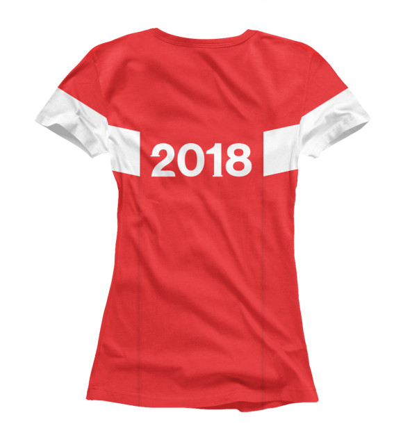 Футболка для девочек с изображением СССР команда мечты 2018 цвета Белый