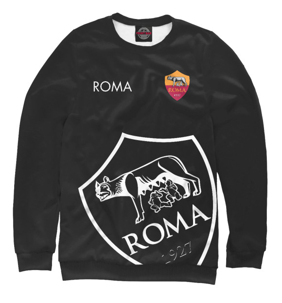 Свитшот для мальчиков с изображением Roma цвета Белый