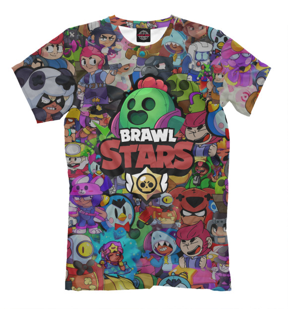 Футболка для мальчиков с изображением Brawl Stars: Spike цвета Белый