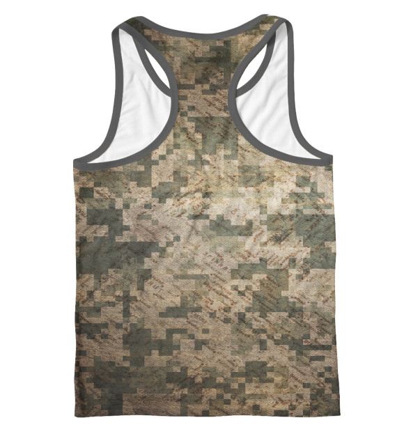 Мужская майка-борцовка с изображением Elite Russian Army цвета Белый