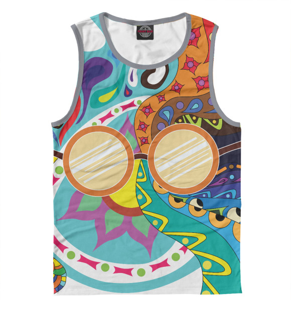 Майка для мальчика с изображением Hippie цвета Белый