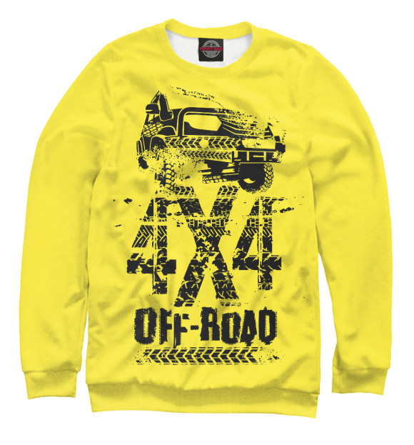 Женский свитшот с изображением Off road цвета Белый