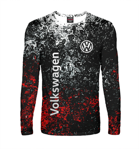 Мужской лонгслив с изображением Volkswagen цвета Белый