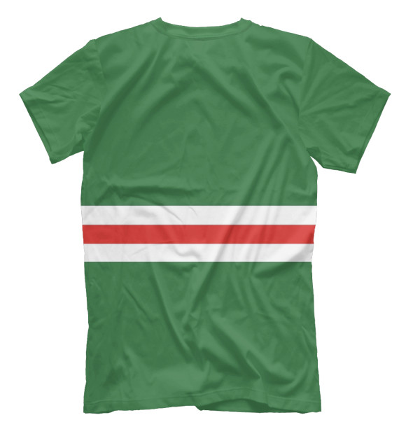 Мужская футболка с изображением Чеченская Республика цвета Белый