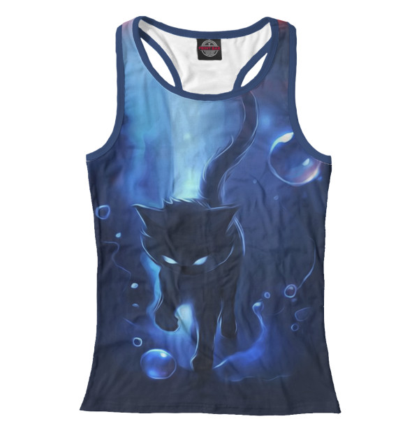 Женская майка-борцовка с изображением Котэ цвета Белый