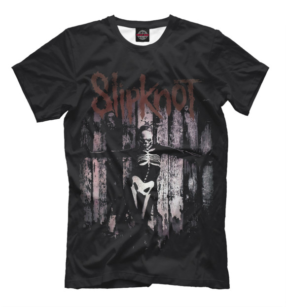 Мужская футболка с изображением Slipknot цвета Черный