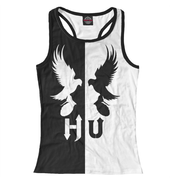 Женская майка-борцовка с изображением Hollywood Undead цвета Белый