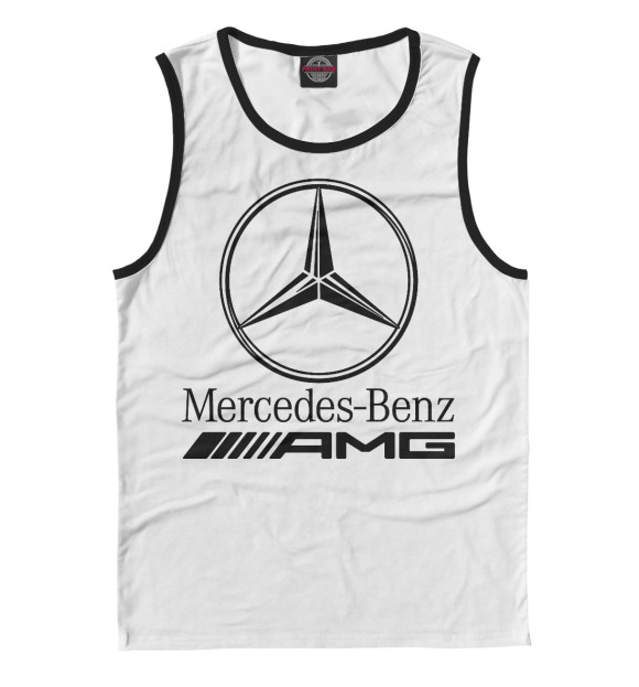 Майка для мальчика с изображением Mercedes-Benz AMG цвета Белый