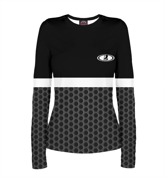 Женский лонгслив с изображением LADA цвета Белый