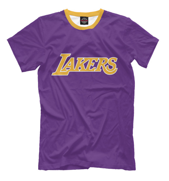 Мужская футболка с изображением Lakers цвета Фиолетовый
