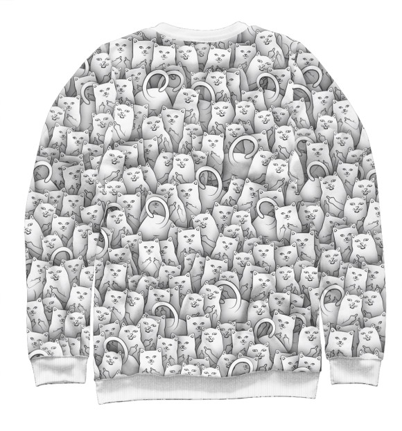 Мужской свитшот с изображением Ripndip цвета Белый