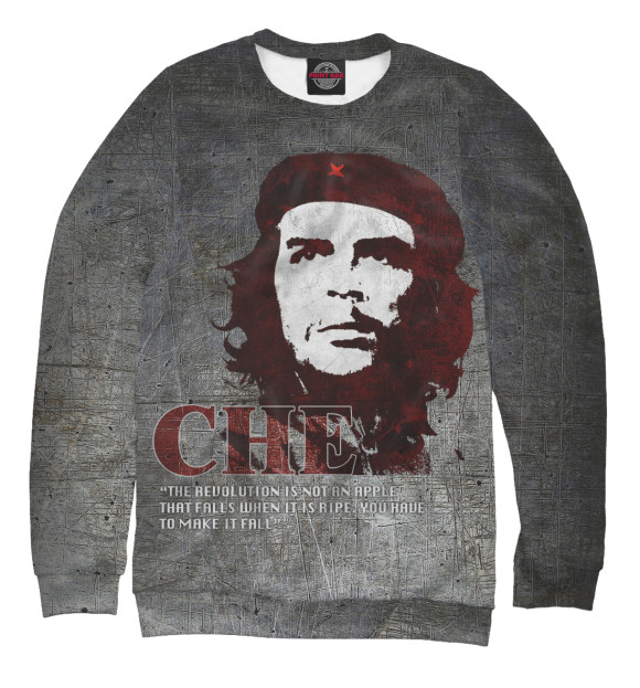 Женский свитшот с изображением Che Guevara цвета Белый