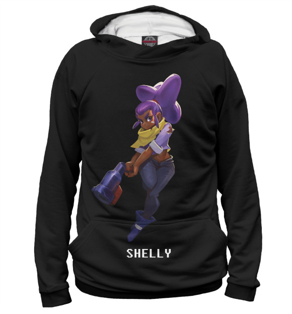 Женское худи с изображением Shelly цвета Белый