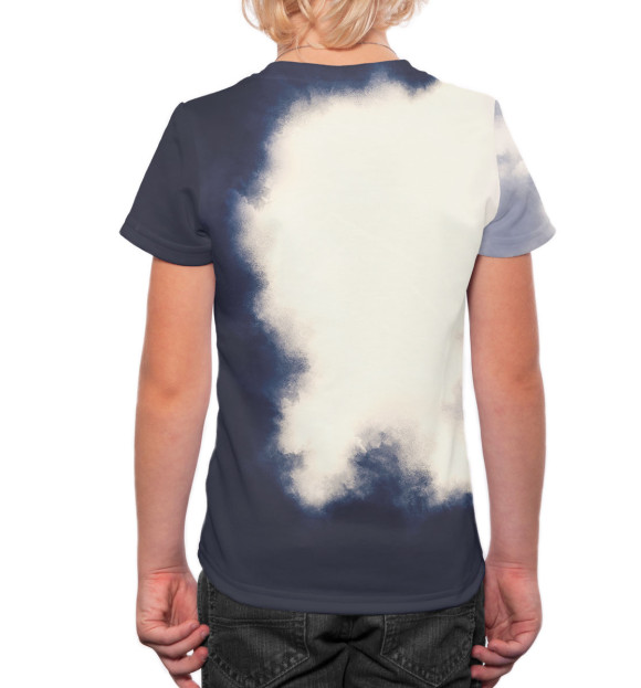 Футболка для мальчиков с изображением Богатырь цвета Белый