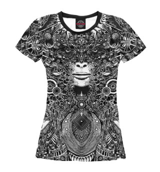 Женская футболка Психоделика в стиле Giger