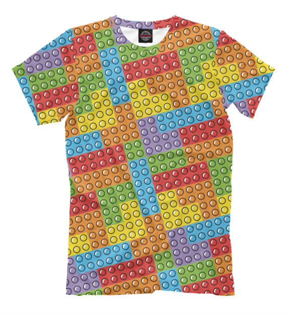 Футболка для мальчиков с изображением Pop It / Simple Dimple цвета Белый