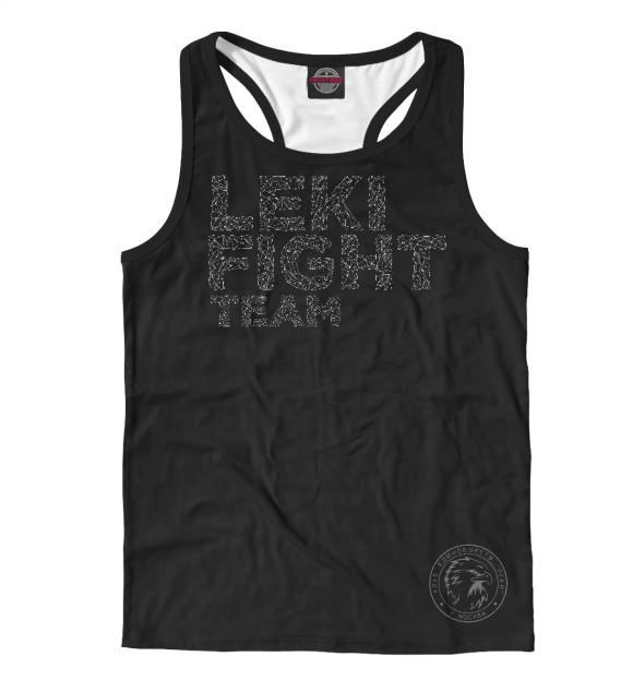 Мужская майка-борцовка с изображением Орел цвета Белый