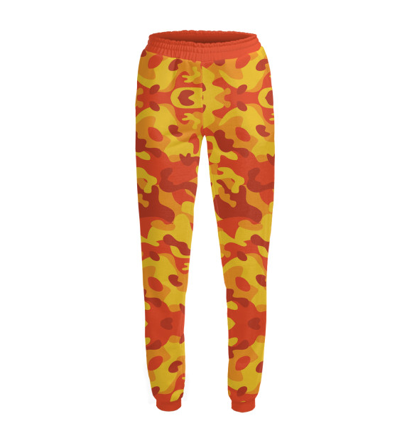 Женские спортивные штаны с изображением Камок цвета Белый