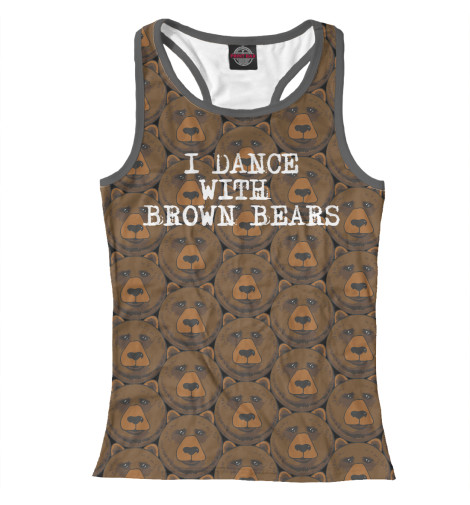 

Майки борцовки Print Bar, Белый, Медвед