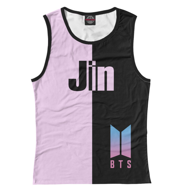 Майка для девочки с изображением BTS Jin цвета Белый