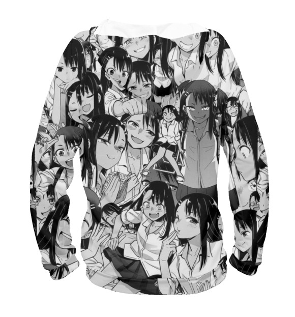 Мужское худи с изображением AHEGAO цвета Белый