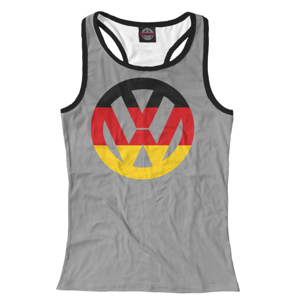 Женская майка-борцовка с изображением Volkswagen цвета Белый
