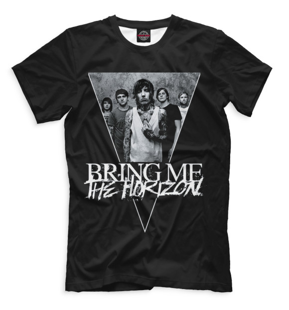 Мужская футболка с изображением Bring Me The Horizon цвета Черный