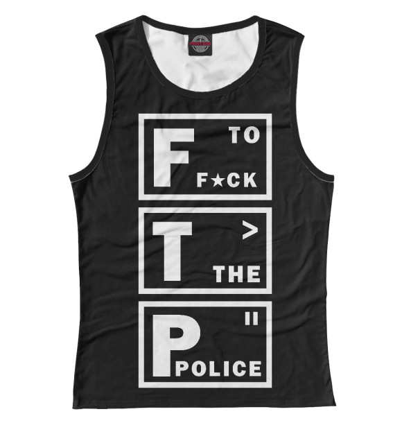 Майка для девочки с изображением FTP цвета Белый