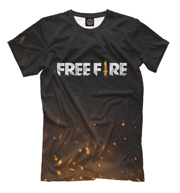Мужская футболка с изображением Free Fire цвета Белый