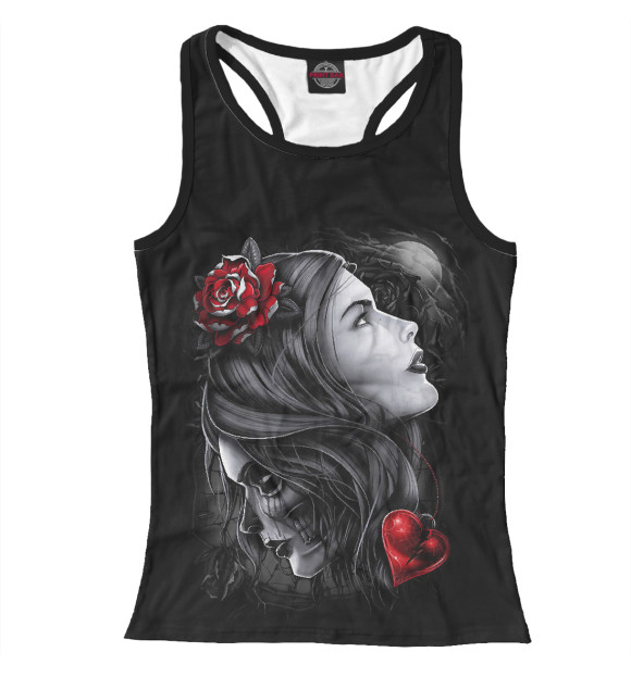 Женская майка-борцовка с изображением Night Girls цвета Белый