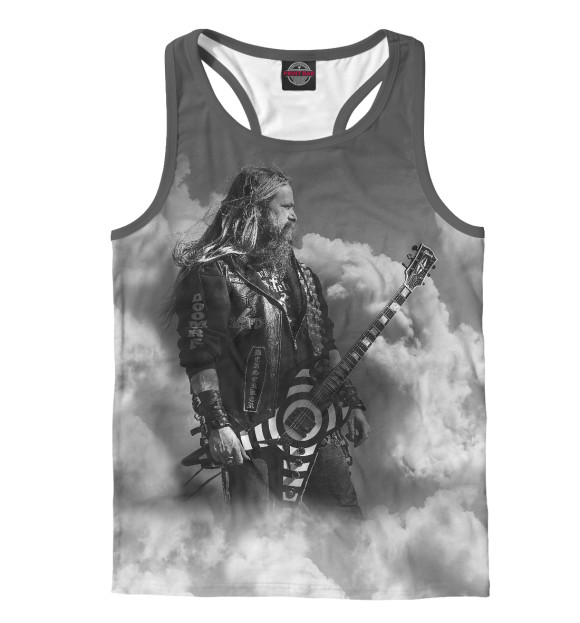 Мужская майка-борцовка с изображением Закк Уайлд цвета Белый