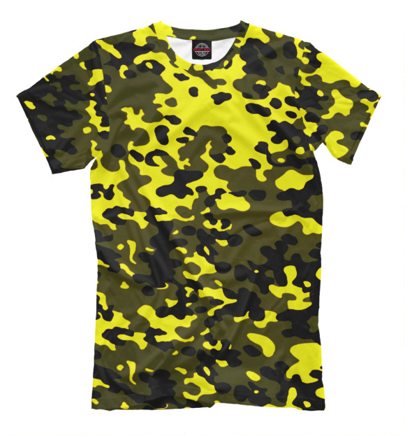 Мужская футболка с изображением Пиксели цвета Молочно-белый