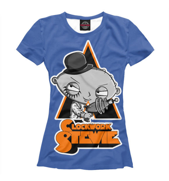 Футболка для девочек с притом Family Guy цвета Белый Футболка для девочек с изображением Family Guy цвета Белый