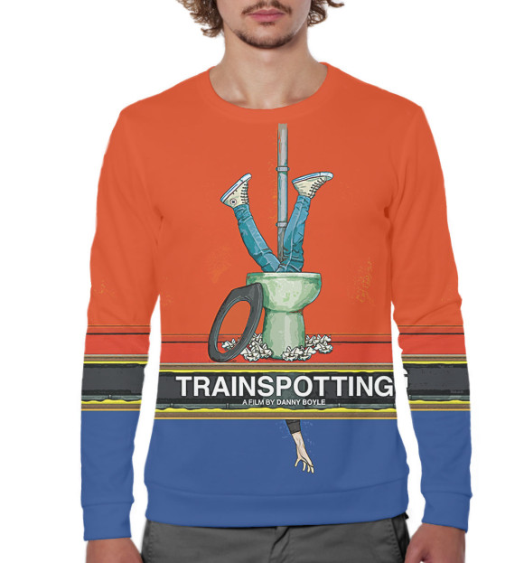 Мужской свитшот с изображением На Игле цвета Белый