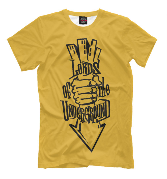 Мужская футболка с изображением Lords of the Underground цвета Хаки
