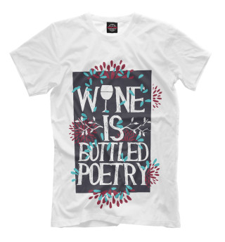 Футболка для мальчиков Wine is bottled poerty