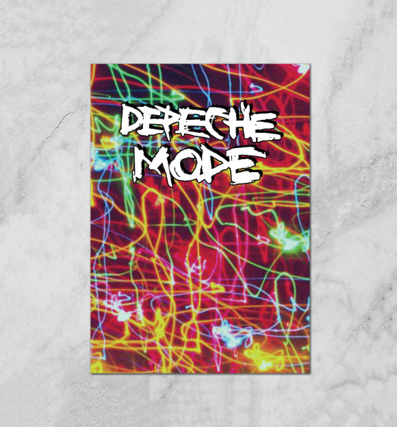 Плакат с изображением Depeche Mode цвета Белый