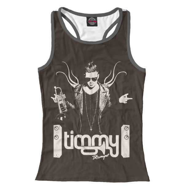 Женская майка-борцовка с изображением Timmy Trumpet цвета Белый