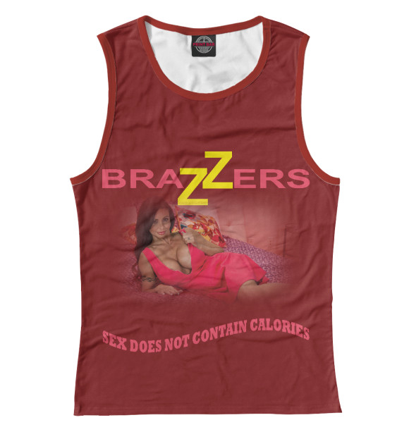 Майка для девочки с изображением Секс не содержит калорий цвета Белый