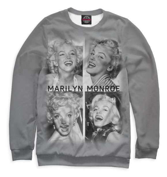 Свитшот для мальчиков с изображением Marilyn Monroe цвета Белый