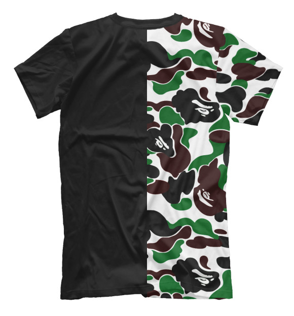Мужская футболка с изображением Bape Shark цвета Белый
