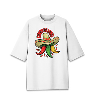 Мужская футболка оверсайз Мексиканские перцы