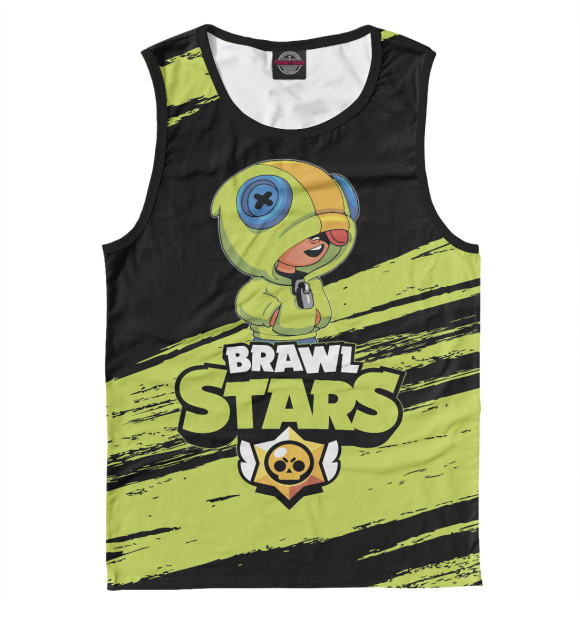 Майка для мальчика с изображением Brawl Stars цвета Белый