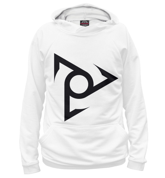 Мужское худи с изображением Спинер I Spiner цвета Белый